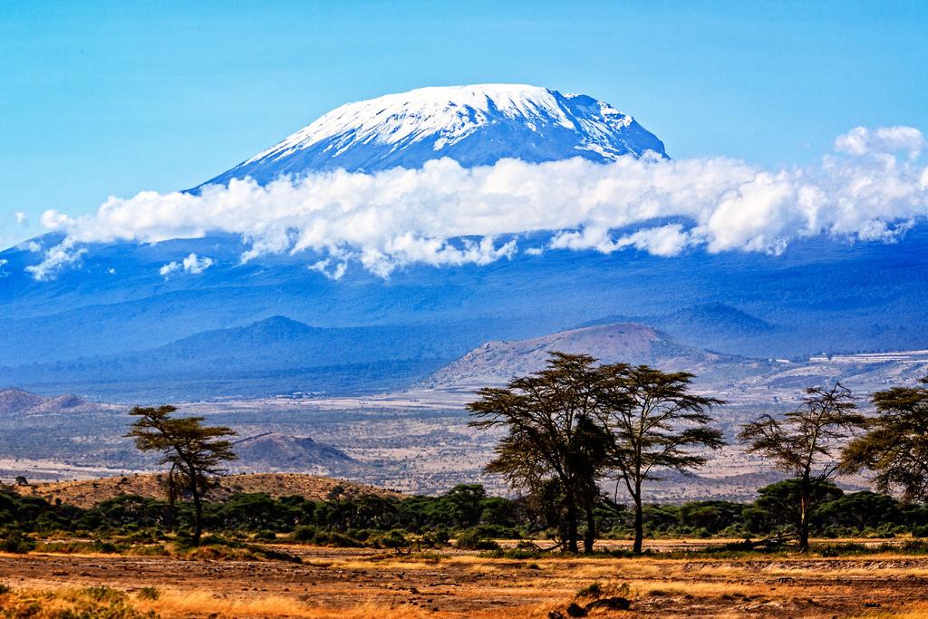 Mount Kilimanjaro above the savannah