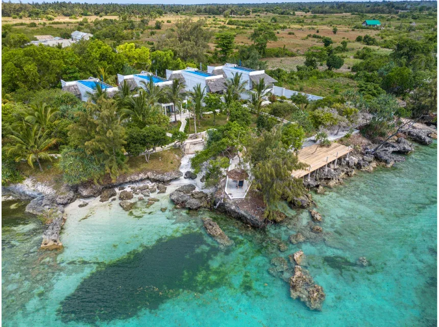 Aerial view of Pemba paradise